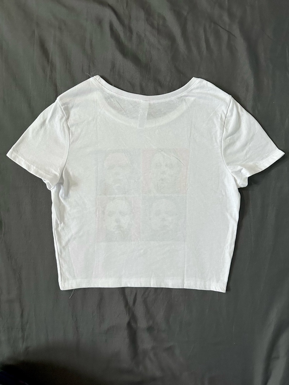 Michael Myers Halloween Horror Movie Crop Top Baby Tee Graphic Shirt XS/S - Picture 4 of 5